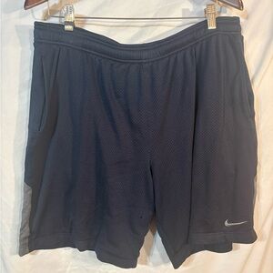 Nike Men's Navy Blue Athletic Shorts